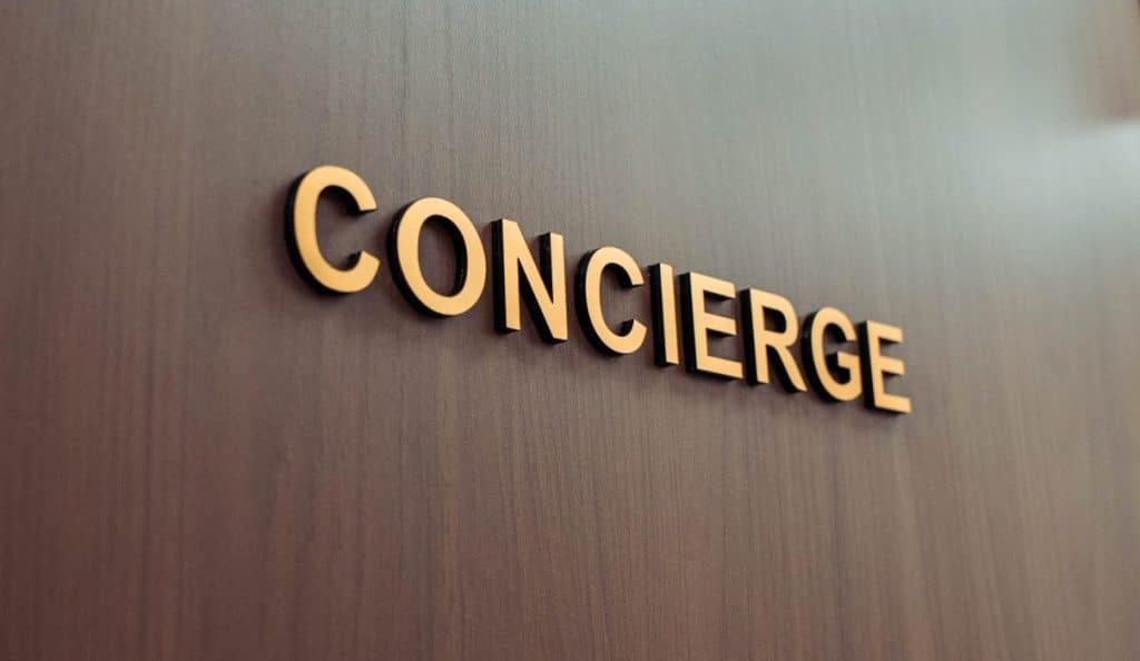 Luxury concierge medical clinic reception at TrufaMED in Surfside Miami