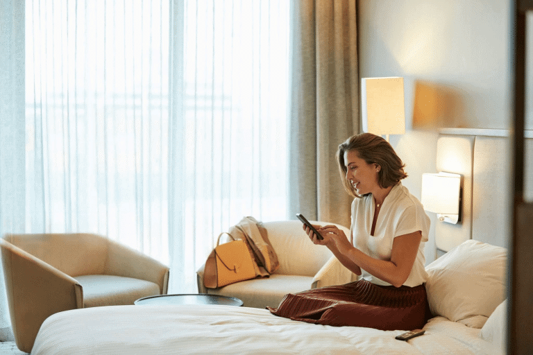 Telehealth visit from hotel room in Miami with physician-led virtual care TrufaMED