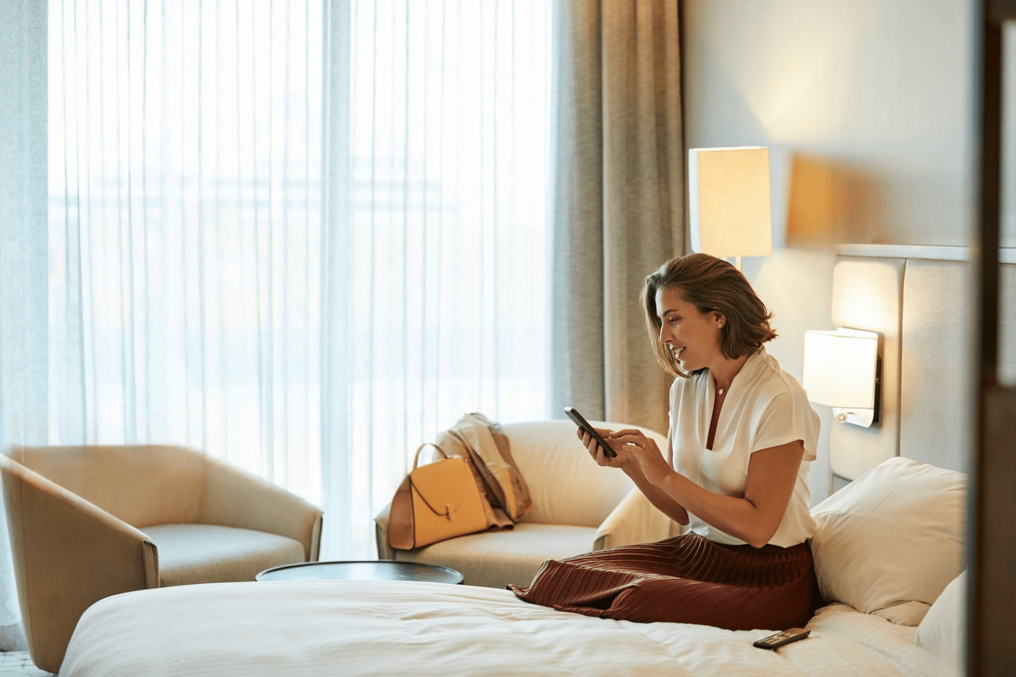 Telehealth visit from hotel room in Miami with physician-led virtual care TrufaMED