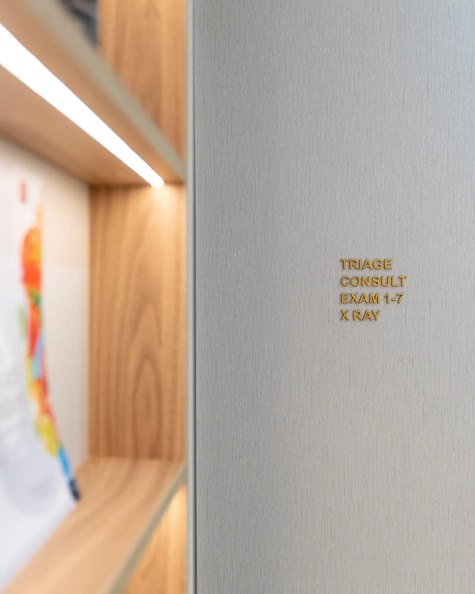 TrufaMED urgent care wayfinding for triage, consult, exam, and X-ray in Surfside, Miami
